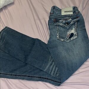 Affliction Blue Distressed Men's Jeans